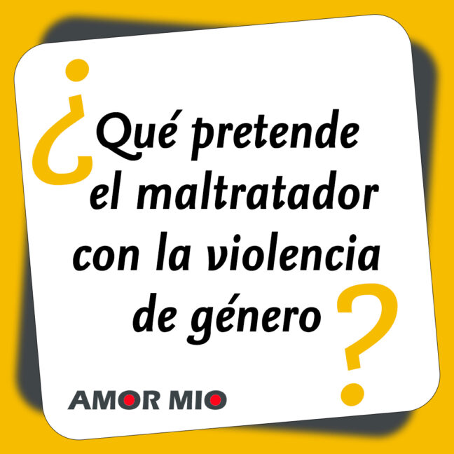 El maltratador quiere dar una lección a su mujer con la violencia de género